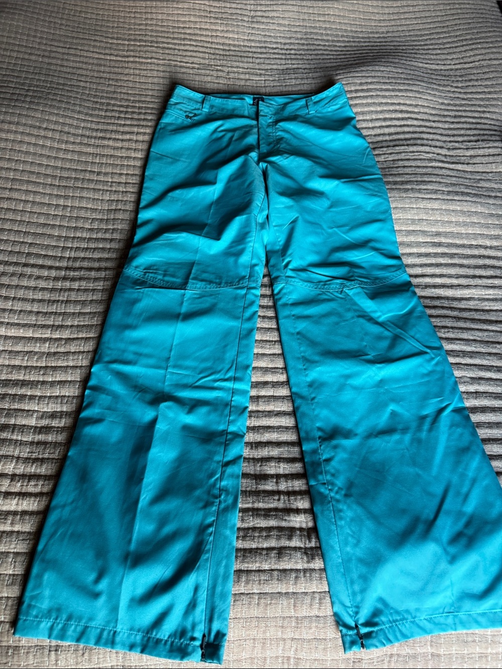 GapTurquoise Wide-Leg Pants